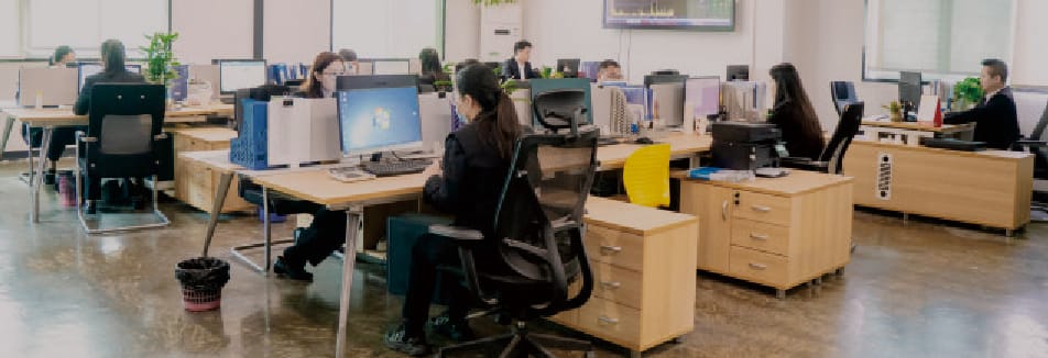 Company office scene